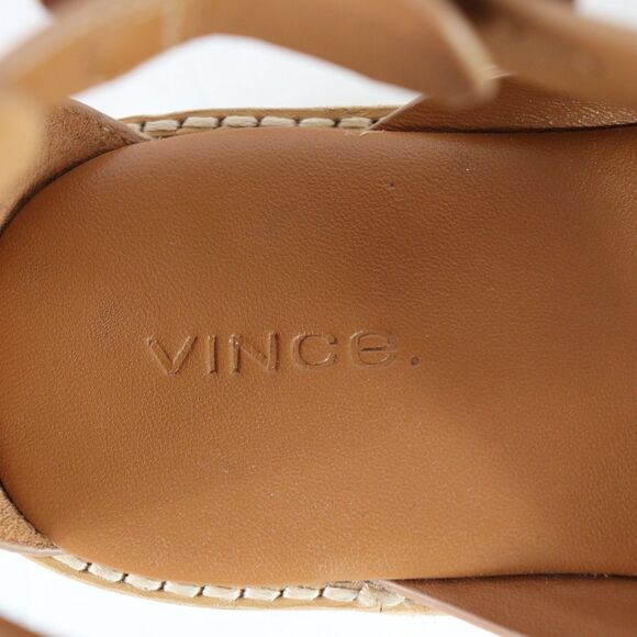 Vince Morris Strappy Flat Sandal - Tan Size 9 / 39 - Picture 6 of 8